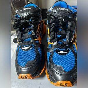 Men’s Balenciaga Runner Sneaker Blue/Orange size 12.